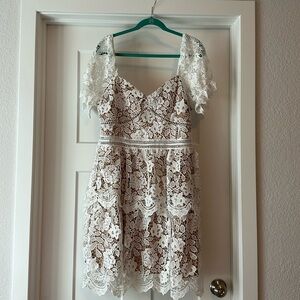 White Layered Dress